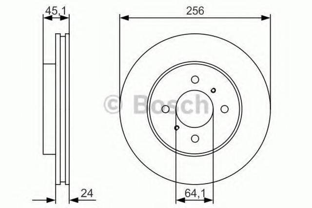 Передний тормозной диск 0986479R51 BOSCH