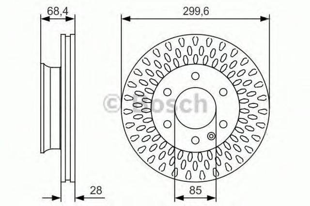 Ротор тормозной 0986479R78 BOSCH