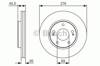 Ротор тормозной 0986479S00 BOSCH