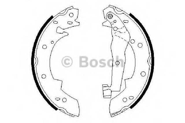 Задние барабанные колодки 0986487013 BOSCH