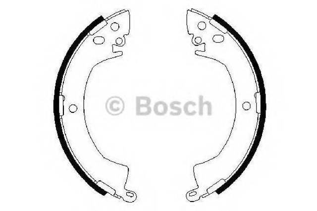 Барабанные тормозные колодки 0986487207 BOSCH