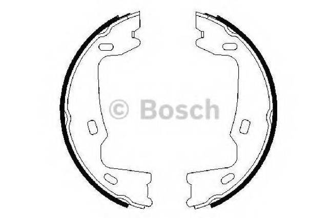 Колодки ручника/стояночного тормоза 0986487214 BOSCH