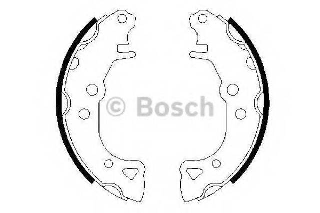Задние барабанные тормозные колодки 0986487252 BOSCH