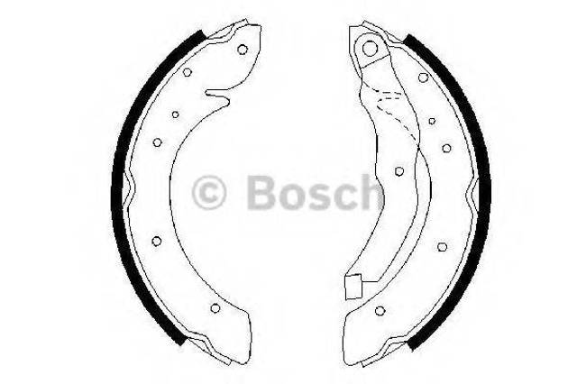 Тормоза рабочие задние ножные и тормозные барабаны 0986487327 BOSCH
