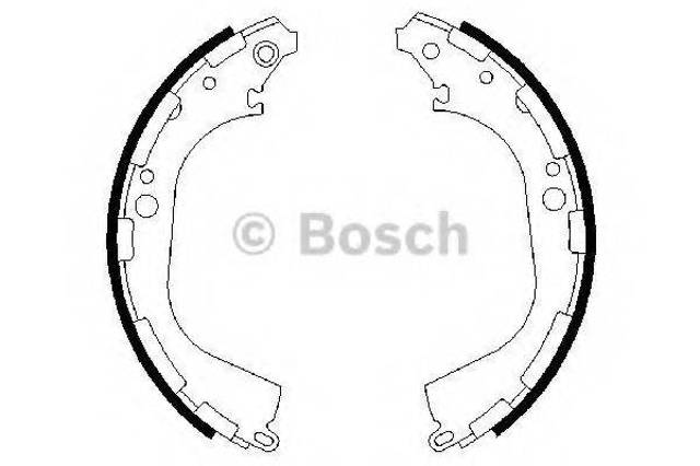 Задние барабанные тормозные колодки 0986487464 BOSCH