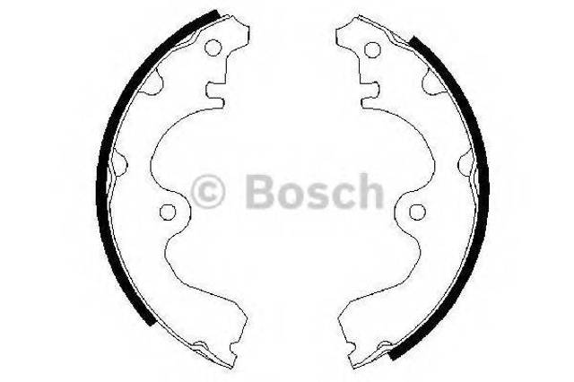 Задние барабанные тормозные колодки 0986487474 BOSCH