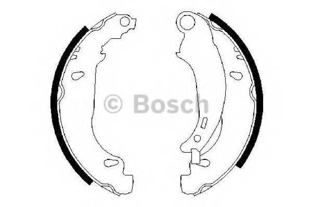 Тормоза рабочие задние ножные и тормозные барабаны 0986487568 BOSCH
