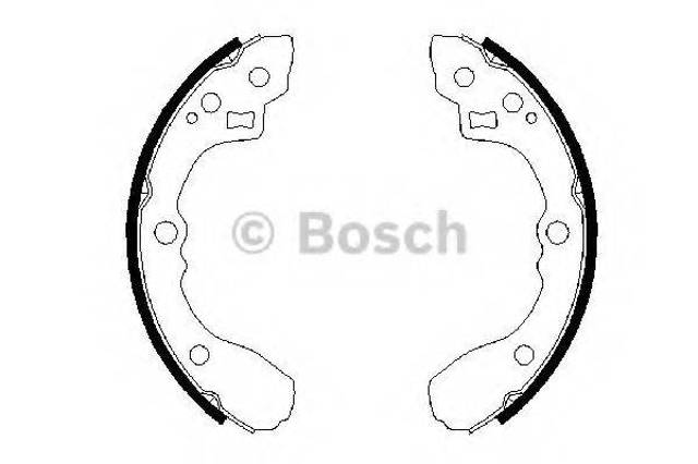 Барабанные тормозные колодки 0986487687 BOSCH