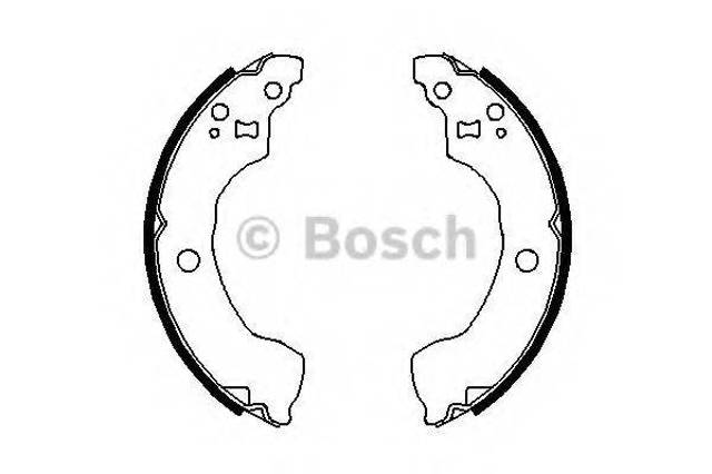 Барабанные тормозные колодки 0986487691 BOSCH