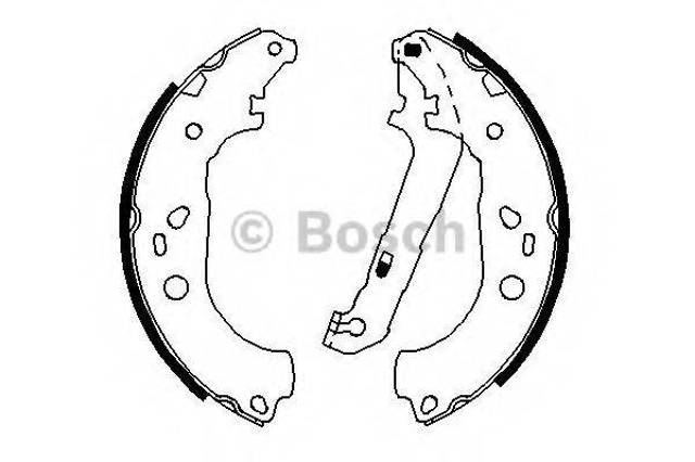 Барабанные колодки 0986487696 BOSCH
