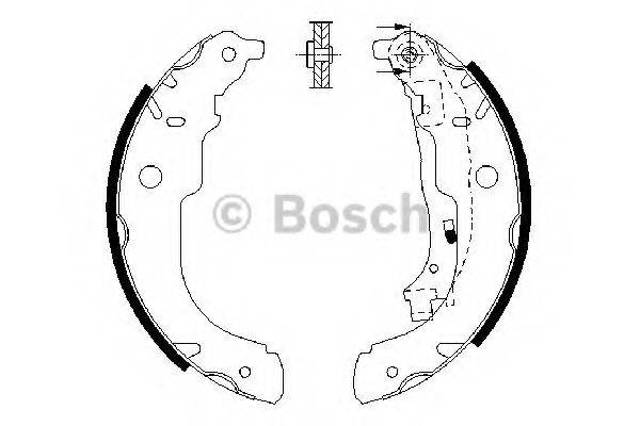 Колодки тормозные задние, барабанные 0986487721 BOSCH