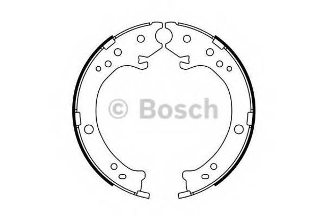 Колодки ручника/стояночного тормоза 0986487765 BOSCH