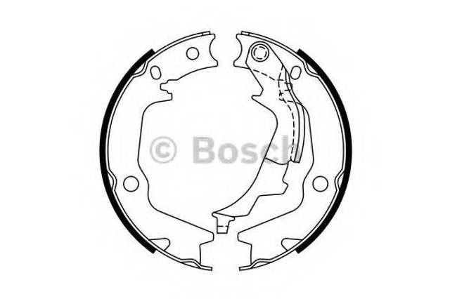 Тормозные колодки ручника 0986487768 BOSCH