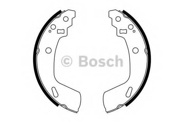 Тормоза рабочие задние ножные и тормозные барабаны 0986487775 BOSCH