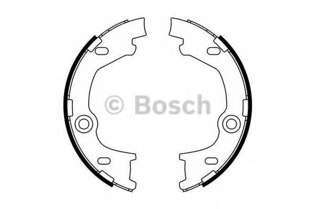 Тормозные колодки стояночного тормоза 0986487777 BOSCH