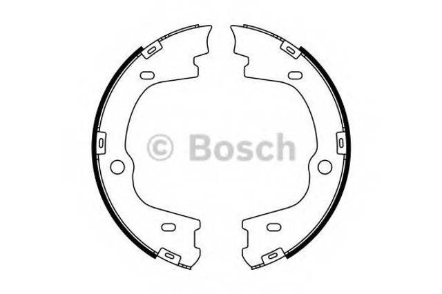 Колодки стояночного тормоза 0986487778 BOSCH