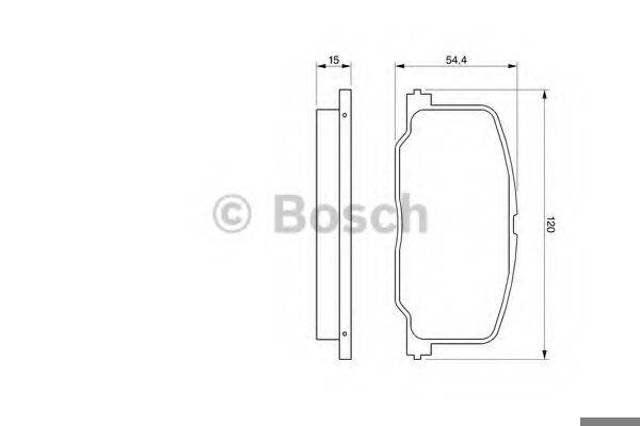 Колодки тормозные 0986493720 BOSCH