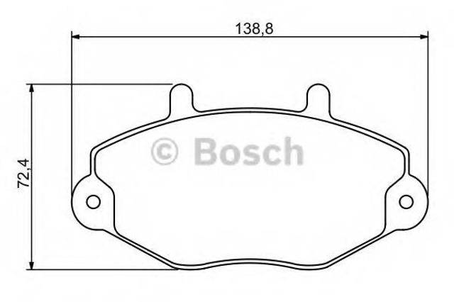 Передние тормозные колодки 0986494289 BOSCH