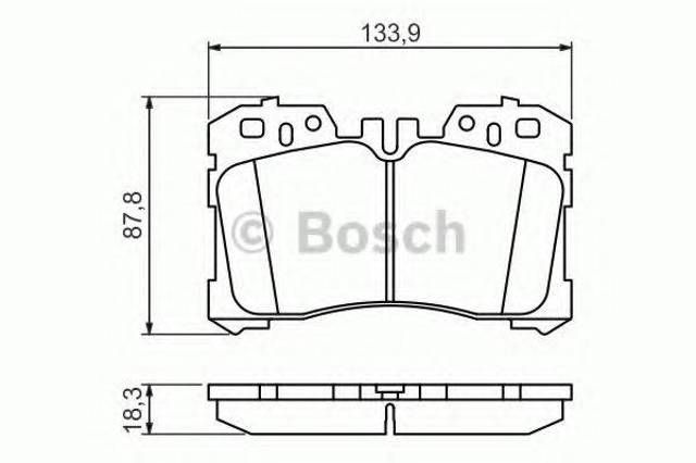 Колодки передние 0986494423 BOSCH