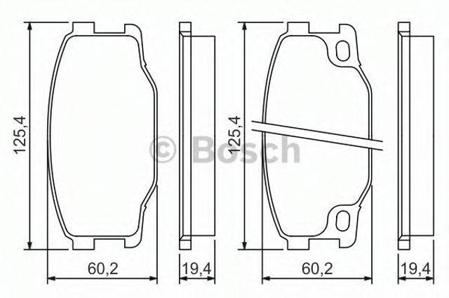 Колодки 0986494442 BOSCH