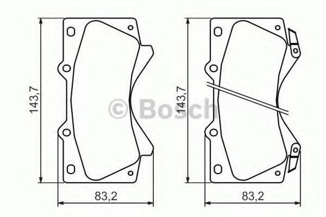 Колодки 0986494449 BOSCH