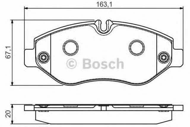 Колодки 0986495113 BOSCH
