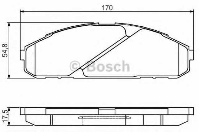 Колодки 0986495171 BOSCH
