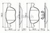 Колодки 0986495215 BOSCH