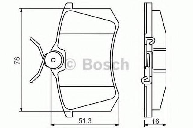 0986495231 BOSCH Колодки тормозные задние дисковые купить в Одесса
