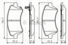 Колодки тормозные передние дисковые 0986495243 BOSCH