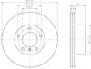 Диск тормозной передний 09A91711 BREMBO