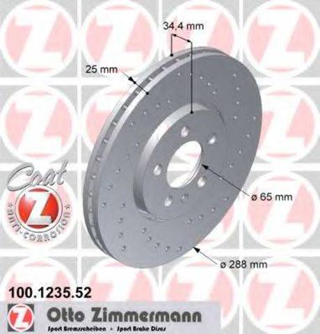 Ротор тормозной 100123552 ZIMMERMANN