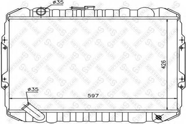 Радиатор основной 1025963SX STELLOX
