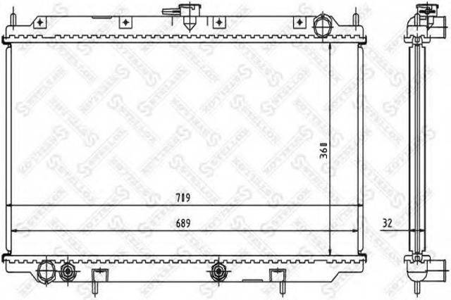 Радиатор охлаждения 1025979SX STELLOX
