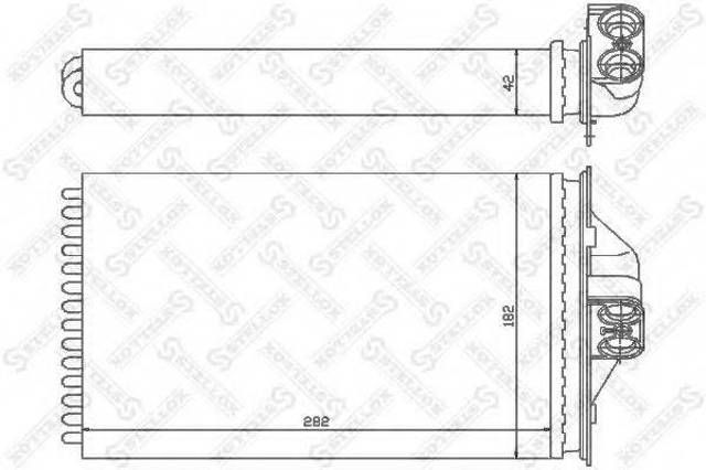 Радиатор отопителя 1035089SX STELLOX