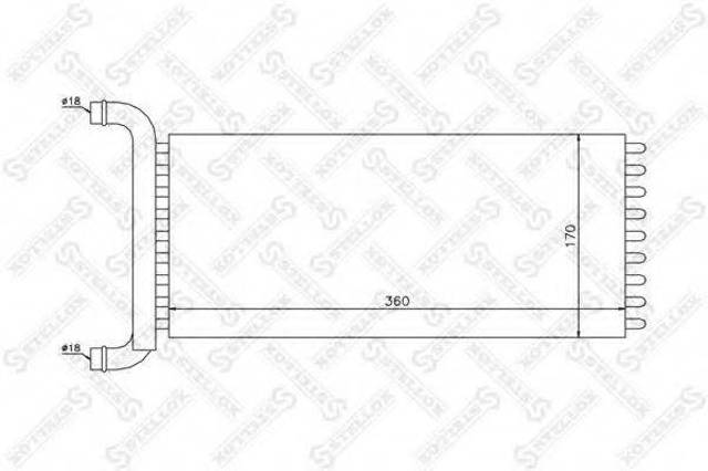 Радиатор печки 1035201SX STELLOX