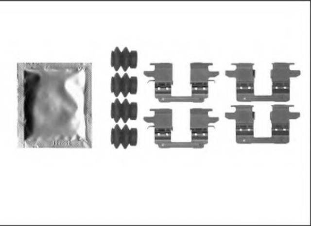 QUICK BRAKE 1090005 Комплект пружинок крепления дисковых колодок задних в наличии Хмельницкий
