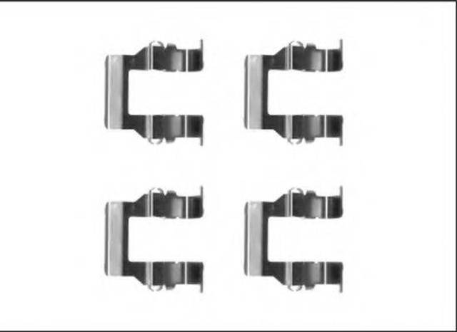 QUICK BRAKE 1091279 Комплект пружинок крепления дисковых колодок задних в наличии Украина