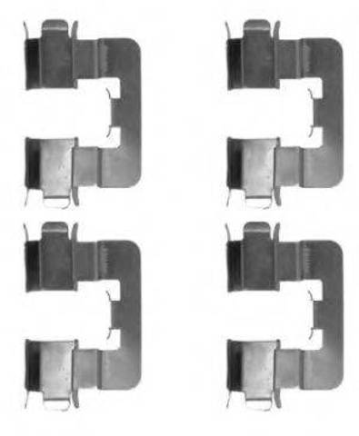 QUICK BRAKE 1091741 Комплект пружинок крепления дисковых колодок задних в наличии Киев