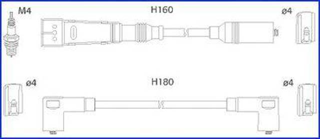 Провода зажигания 134705 HITACHI