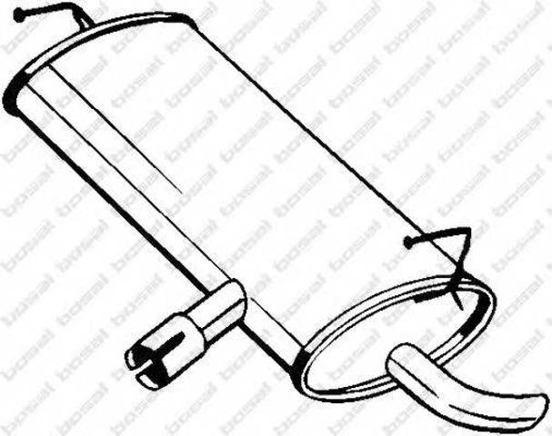 Глушитель выхлопных газов конечный 145203 BOSAL