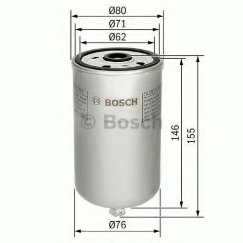 1457434447 BOSCH Топливный фильтр купить в Павлоград
