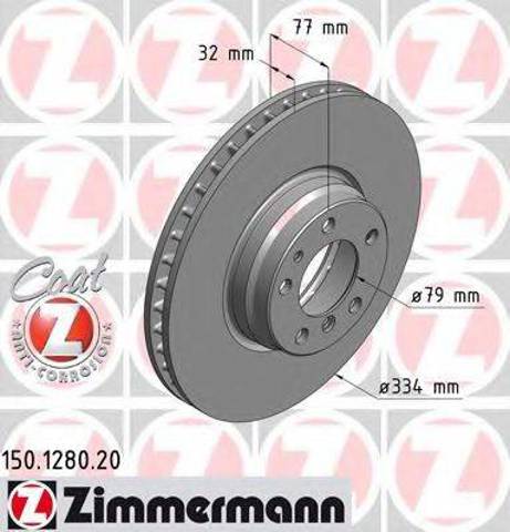 Тормоз дисковый передний 150128020 ZIMMERMANN