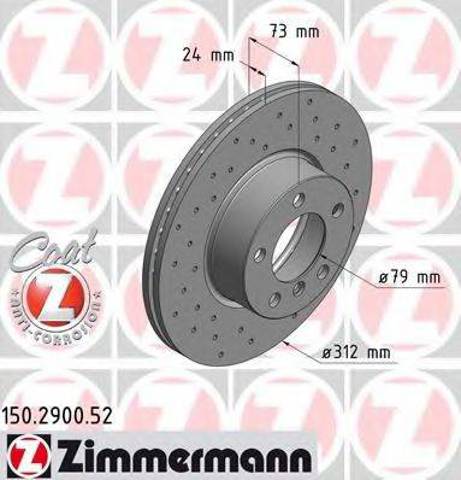 Ротор тормозной 150290052 ZIMMERMANN