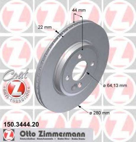 Ротор тормозной 150344420 ZIMMERMANN