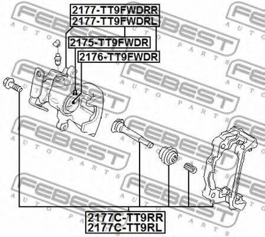 Скоба суппорта заднего 1530582 FORD