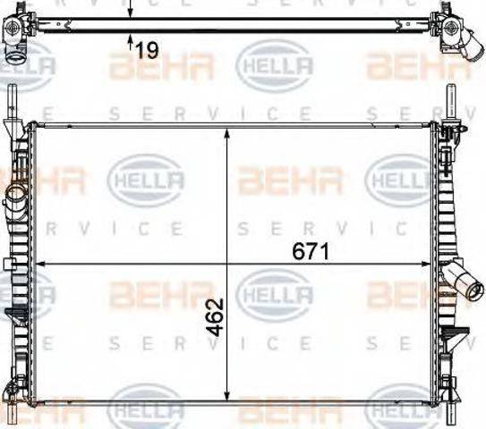 Радиатор основной 1595061 FORD