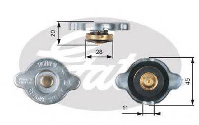 TOYOTA 1640167150 Крышка радиатора в наличии Украина