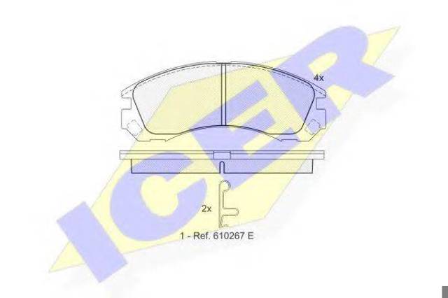 Колодки тормозные 181358 ICER