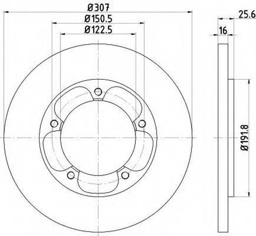 Дисковый тормоз 1815599 FORD